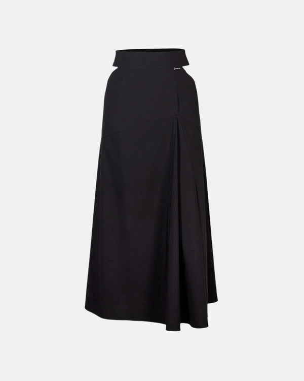 COTTON DECONSTRUCTED WAISTBAND SKIRT - Tenue