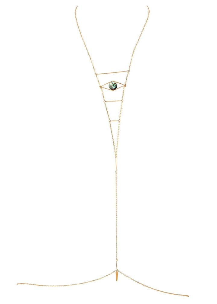 Cupid's Eye Abalone Body Chain - Tenue