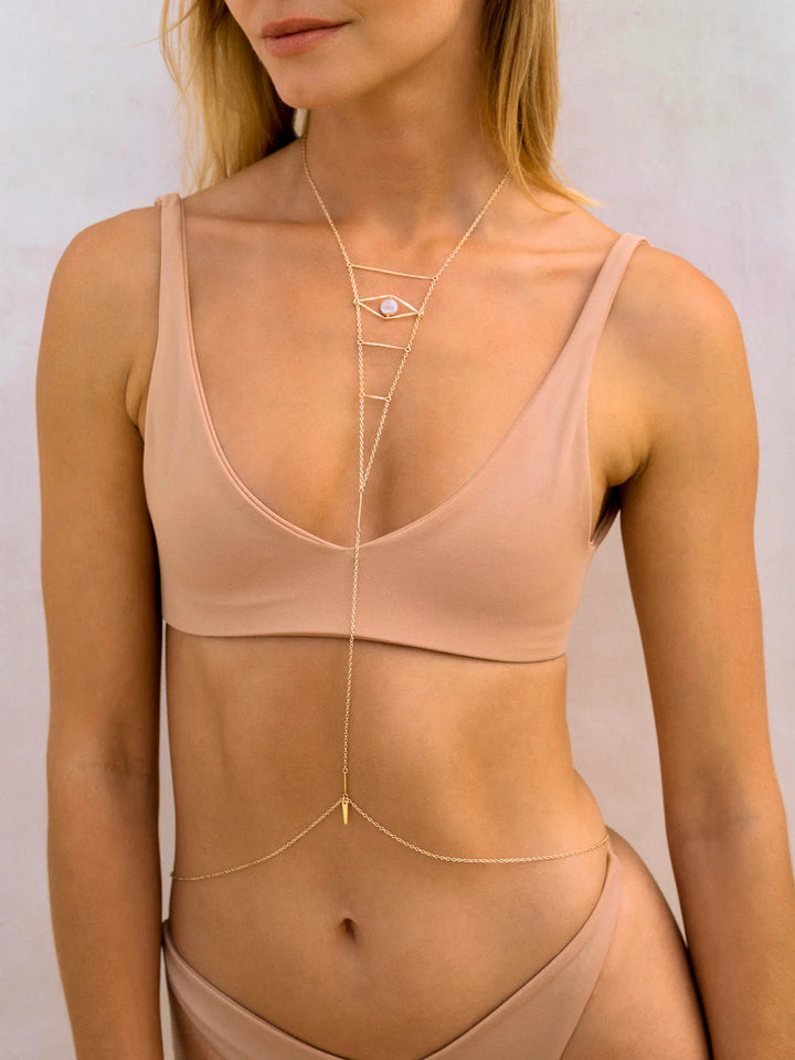 Cupid's Eye Gemstone Body Chain - Tenue