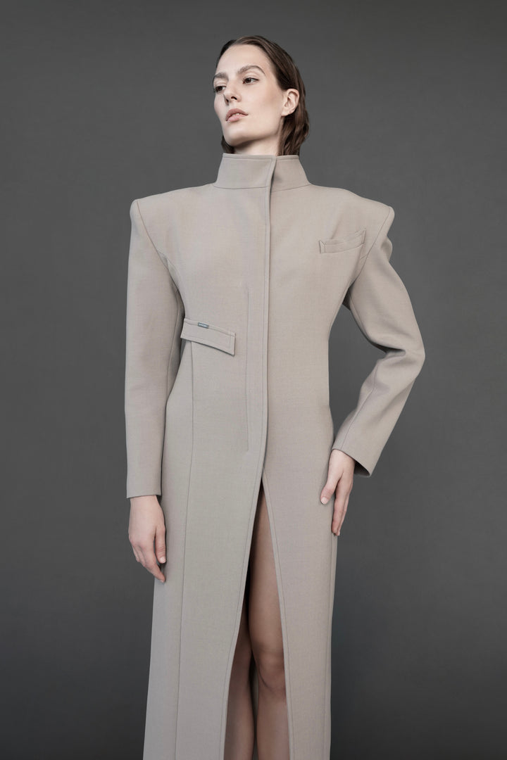 Palton din lana minimalist - Tenue