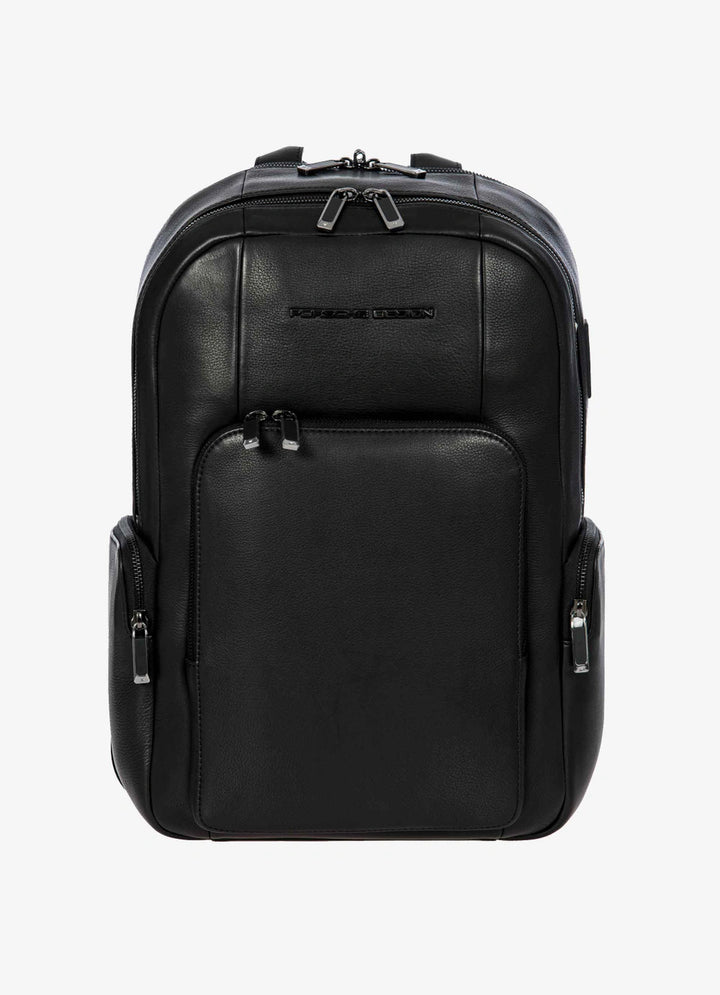 Medium-sized designer business backpack from high-quality leather Roadster Leather Backpack M2 - Tenue