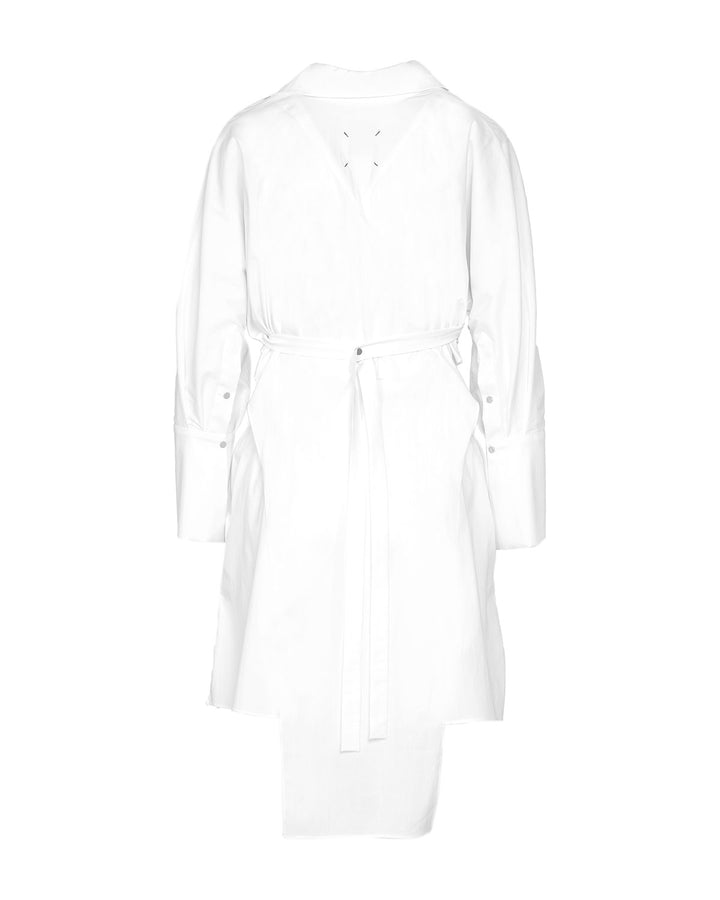 SHIRT DRESS WITH OPEN SLEEVES - Tenue