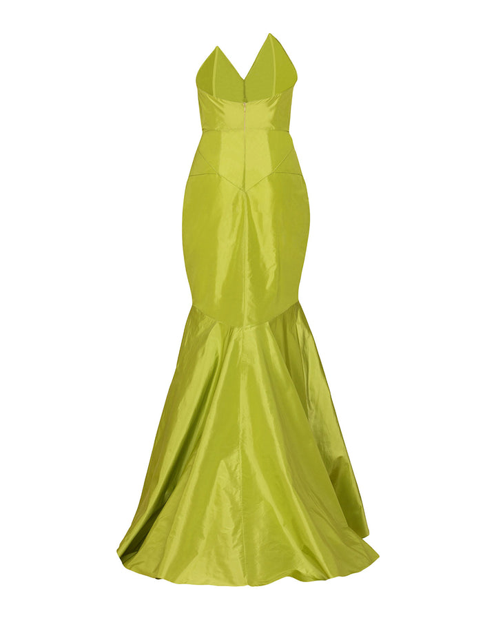 SILK V TAFFETA RUFFLES GOWN - Tenue