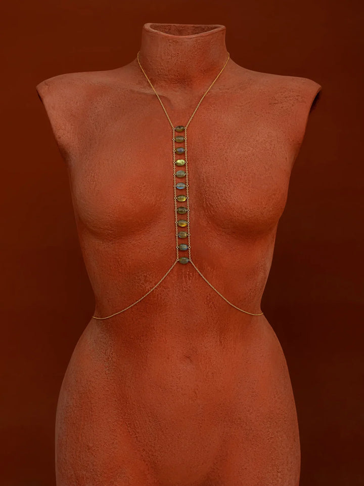 Spine Gemstone Body Chain - Tenue