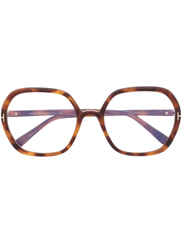 TOM FORD Eyewear tortoiseshell-frame oversized glasses - Tenue