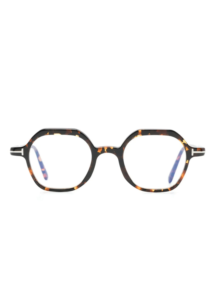 TOM FORD Eyewear TF5900B geometric-frame tortoiseshell glasses - Tenue