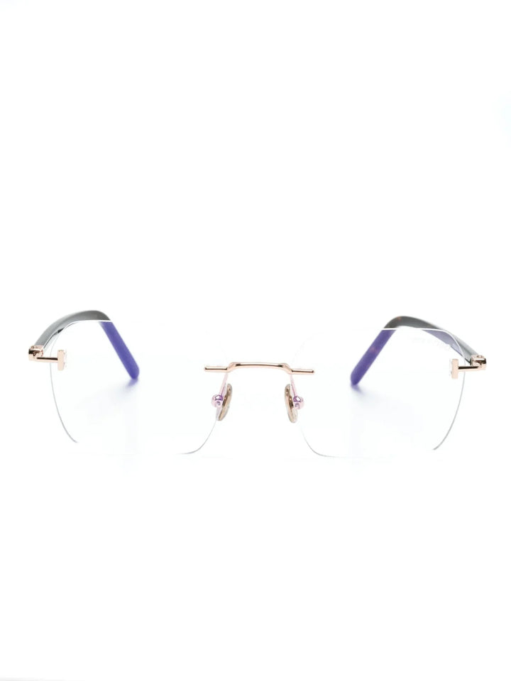 TOM FORD Eyewear rimless rectangle-frame glasses - Tenue