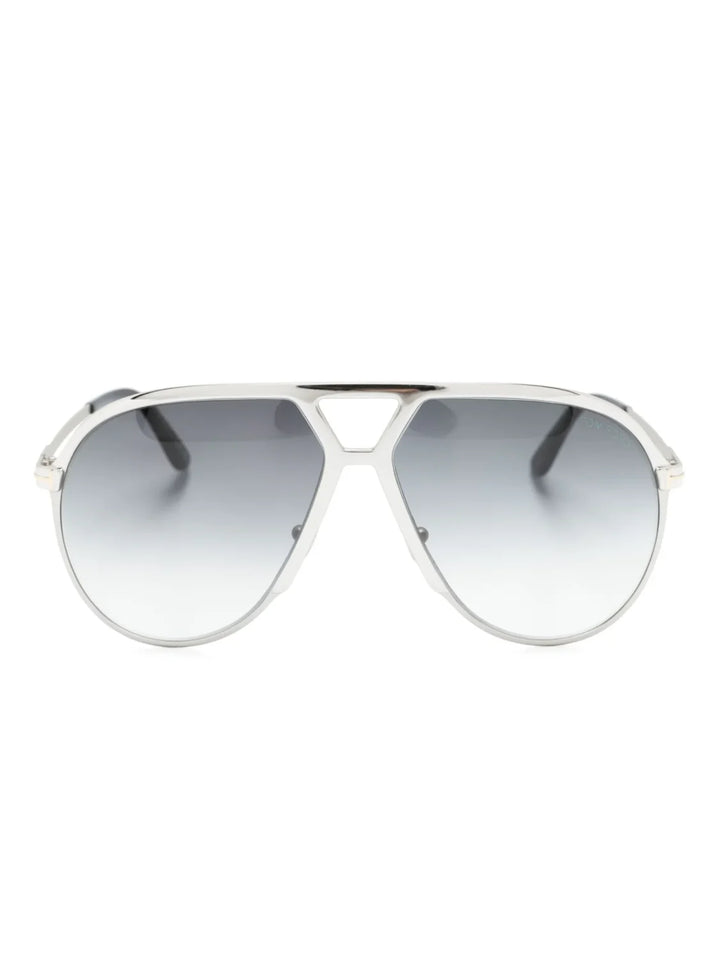 TOM FORD Eyewear logo-print oversize-frame sunglasses - Tenue