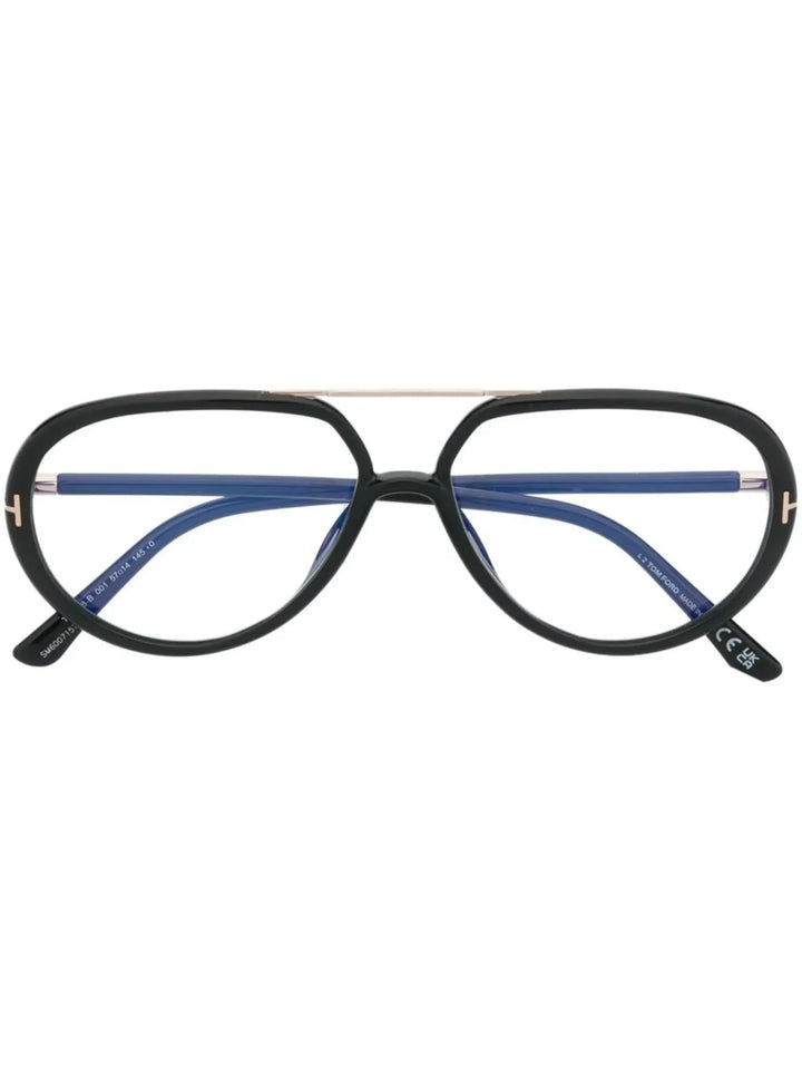 TOM FORD Eyewear T-shaped hinge pilot-frame optical glasses - Tenue