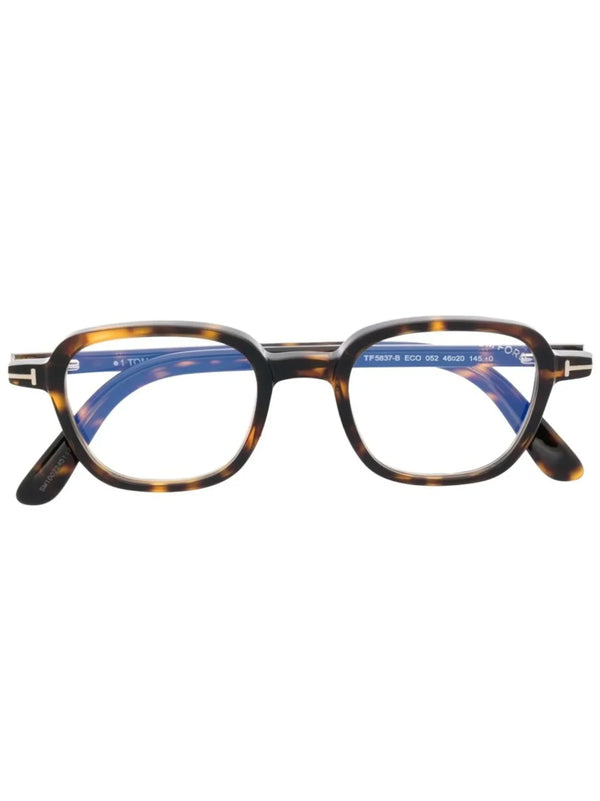 TOM FORD Eyewear tortoiseshell-effect square-frame glasses - Tenue