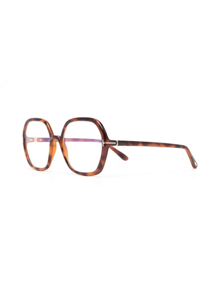 TOM FORD Eyewear tortoiseshell-frame oversized glasses - Tenue