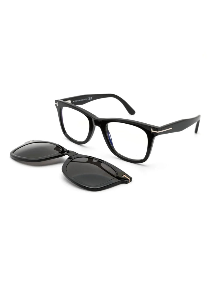 TOM FORD Eyewear square-frame clip-on glasses - Tenue