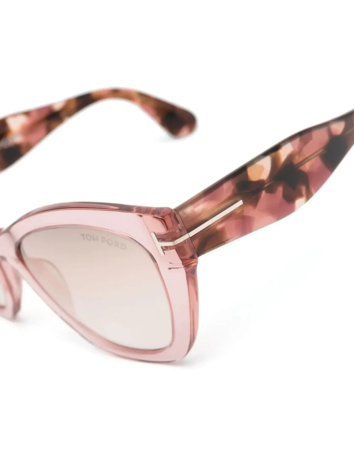 TOM FORD Eyewear tortoiseshell-effect cat-eye sunglasses - Tenue