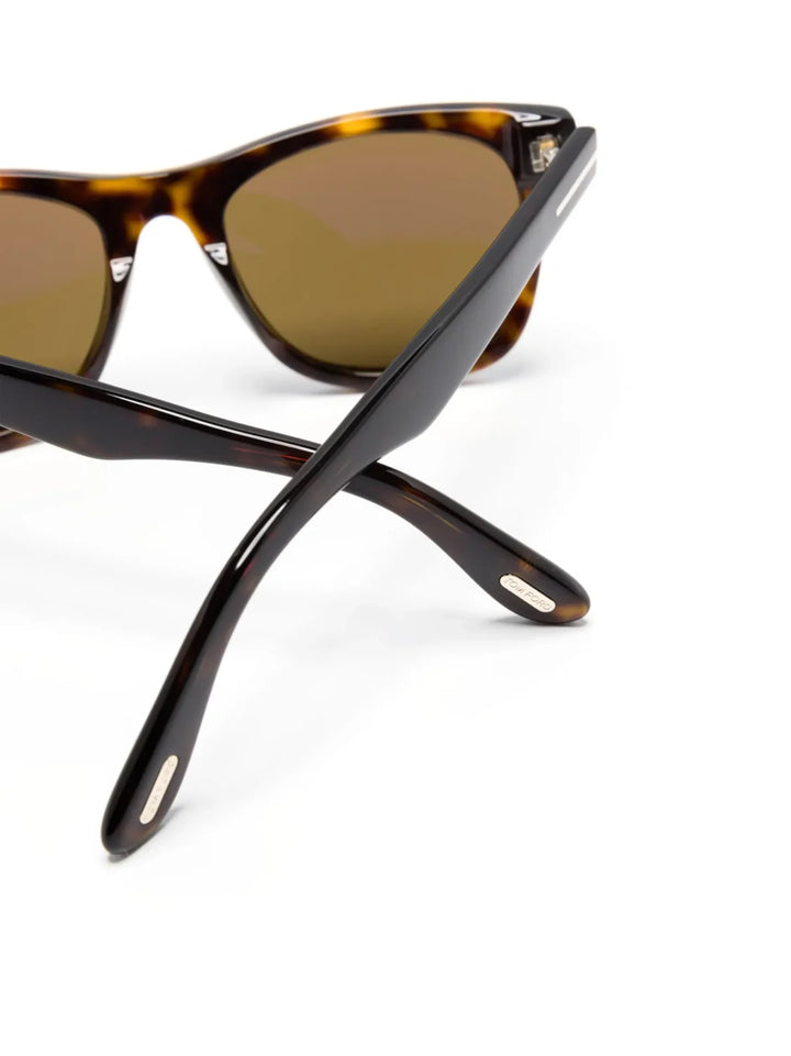 TOM FORD Eyewear tortoiseshell square-frame sunglasses - Tenue