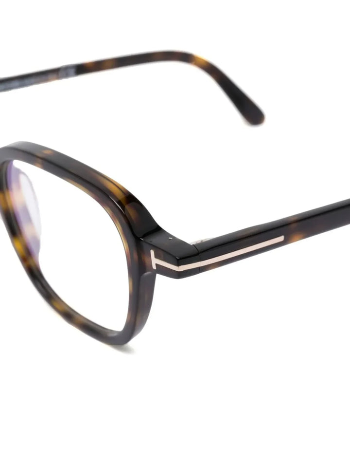 TOM FORD Eyewear tortoiseshell-effect square-frame glasses - Tenue