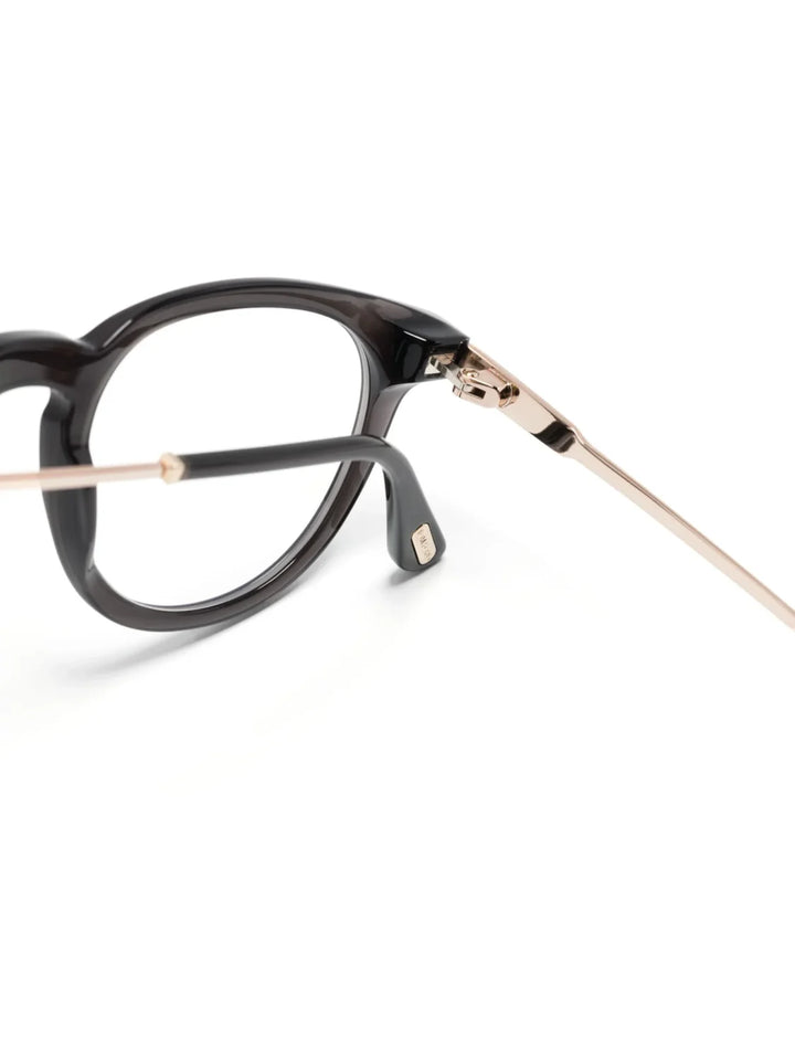 TOM FORD Eyewear logo-engraved round-frame glasses - Tenue