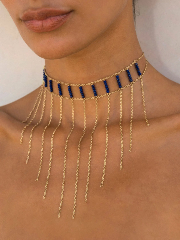 Waterfall Choker Gemstone - Tenue